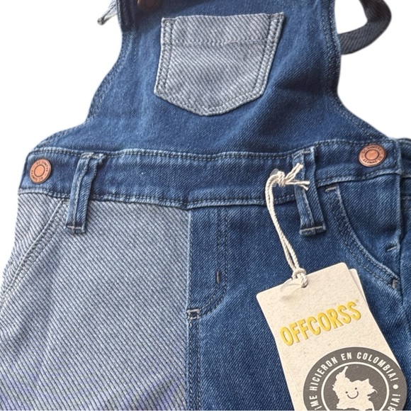 NWT OFFCORSS Denim Overalls - Picture 2 of 3